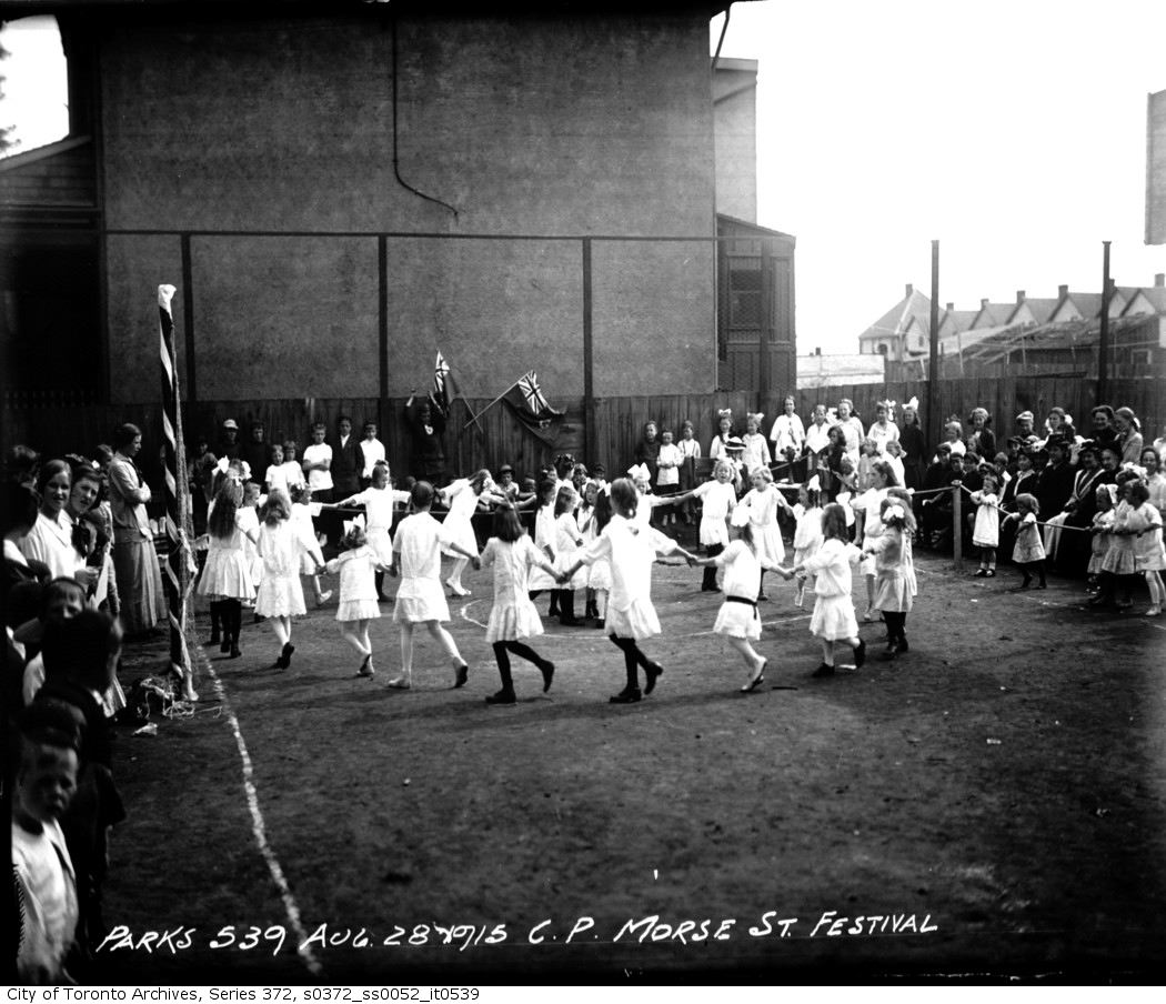 Morse Street Playground — Festival August 28, 1915 City of Toronto Archives