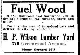 19220918GL H P Wilson Lumber 370 Greenwood